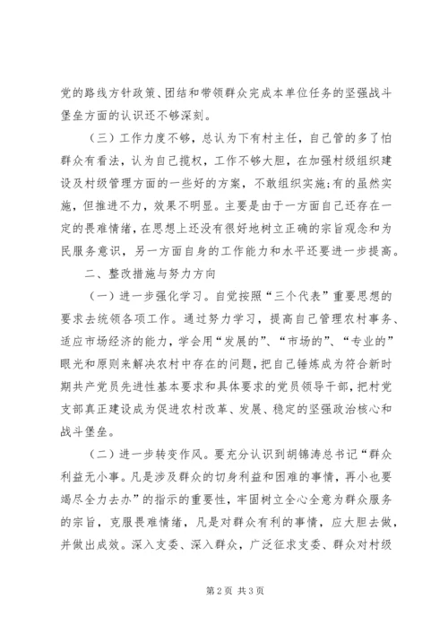 村支部书记党性分析材料.docx