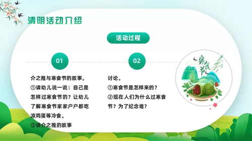 追悼先烈幼儿园清明通用PPT模板