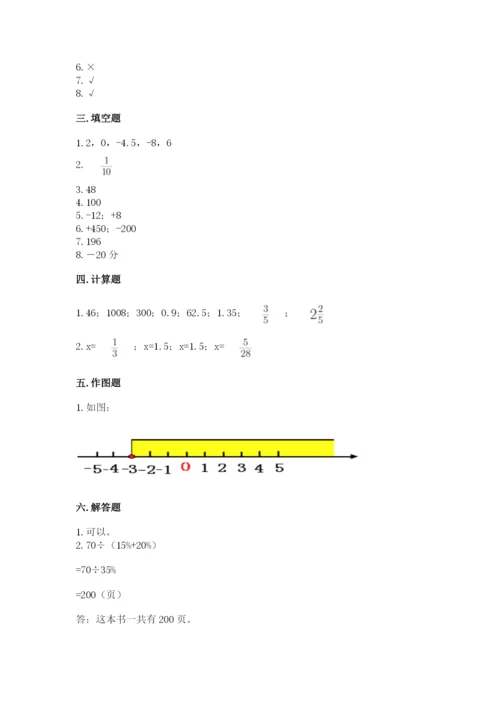 沪教版小学数学六年级下册期末检测试题精品（考点梳理）.docx