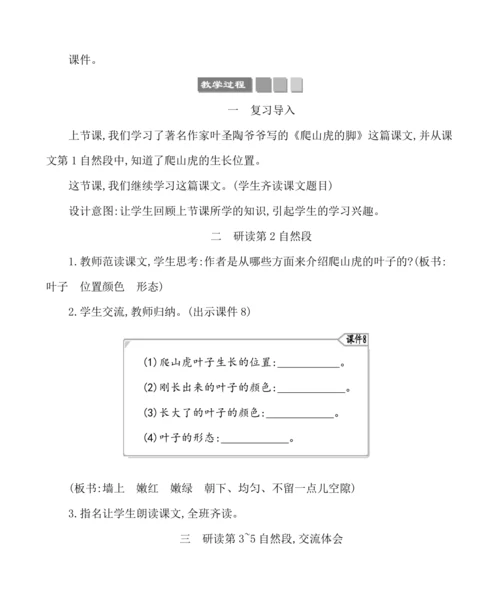10爬山虎的脚  教案