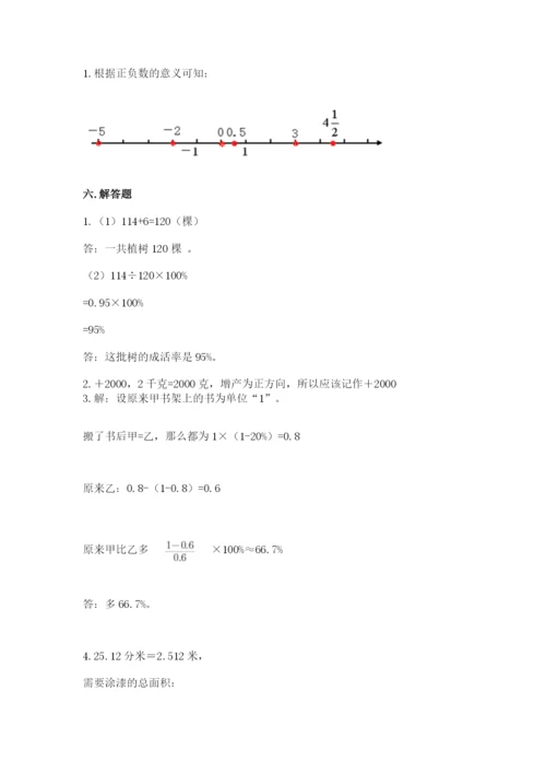 北京版小学六年级下册数学期末综合素养测试卷附参考答案【典型题】.docx