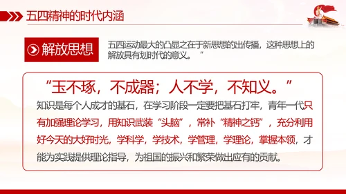 弘扬五四精神做新时代合格团员PPT模板