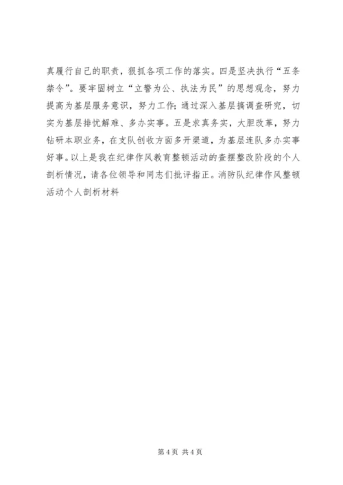 全市消防部队作风纪律整顿活动.docx