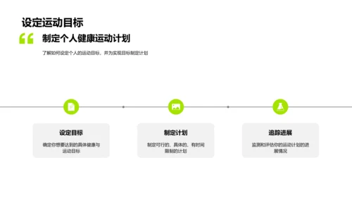 健康运动讲座PPT模板