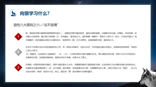 如何打造狼性团队培训狼文件通用PPT模板