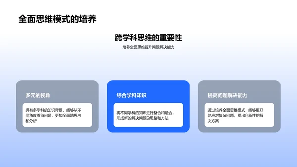 交叉学科教学法PPT模板