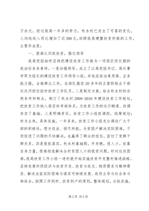 市规划局建设扶贫工作经验交流材料.docx