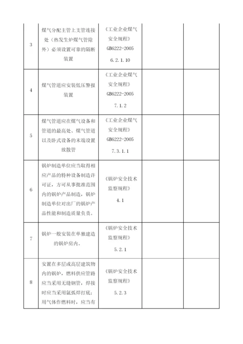 公辅设施安全检查表.docx