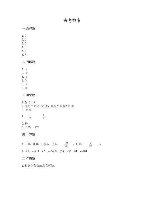 小升初六年级下册数学期末测试卷（名师系列）wod版