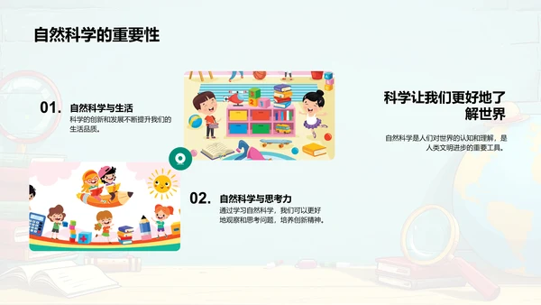 自然科学基础课PPT模板