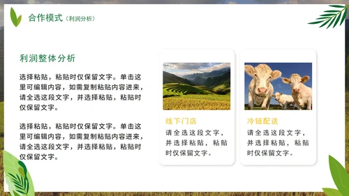 实景天然绿色生态农产品介绍PPT模板
