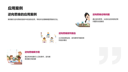 数学解题中的逆向思维PPT模板