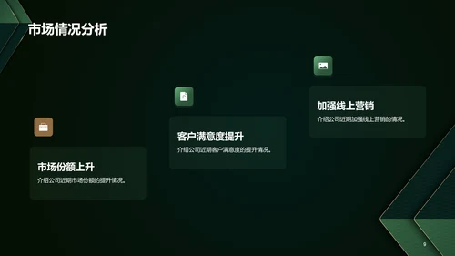 墨绿色奢华通用行业公司年会发布会PPT模板