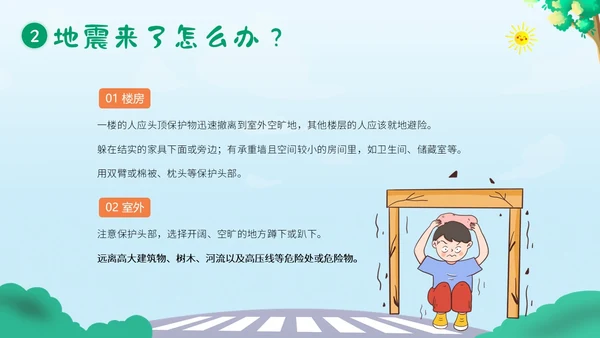 防震减灾5月12日全国防灾减灾日幼儿园防震演练班会PPT