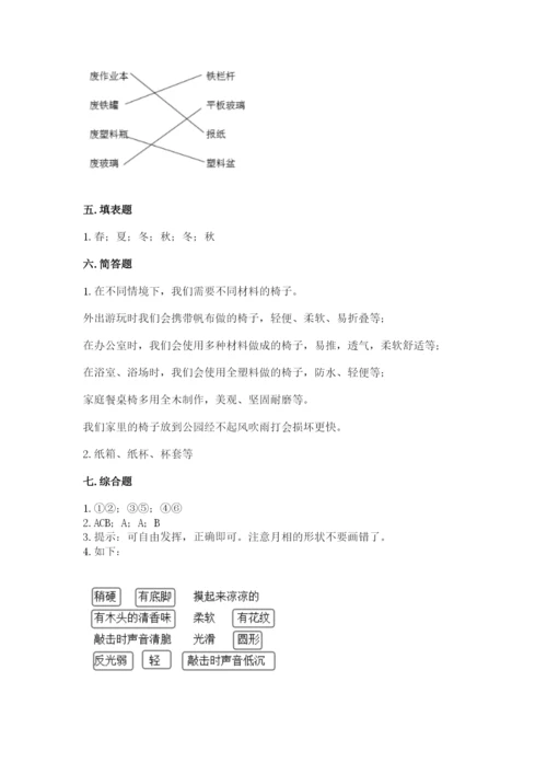 教科版二年级上册科学期末考试试卷（易错题）.docx