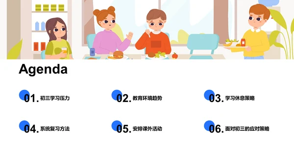 初三压力与学习指导PPT模板