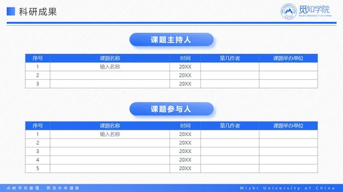 蓝色简约简洁学术国家奖学金答辩