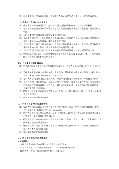 岗位应急处置卡大全2018.docx