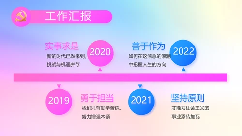 炫彩青春五四青年节共青团动态PPT