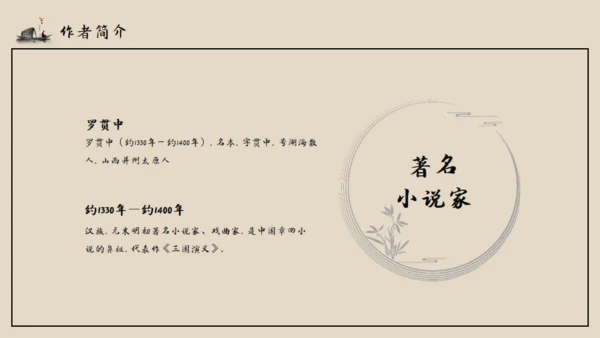 古典名著《三国演义》导读通用PPT模板