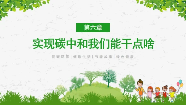 碳达峰碳中和绿色环保科普通用PPT模板