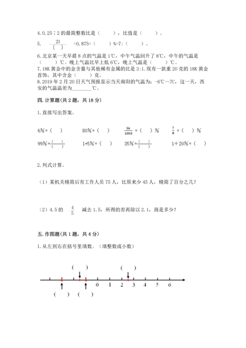 小学数学毕业测试卷附答案【预热题】.docx