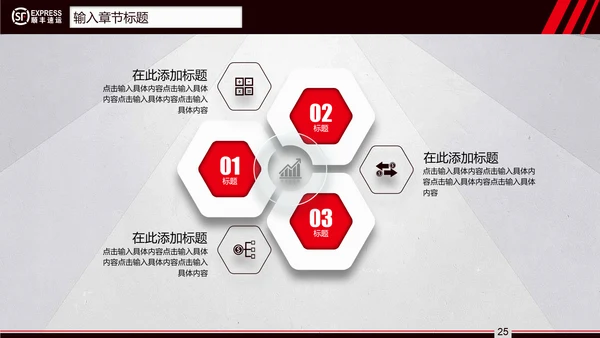 顺丰速运快递通用PPT模板