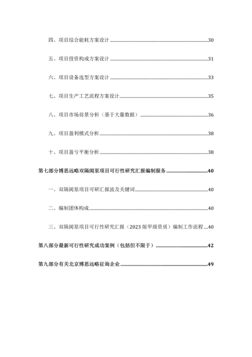 双隔膜泵项目可行性研究报告发改立项备案最新案例范文详细编制方案.docx