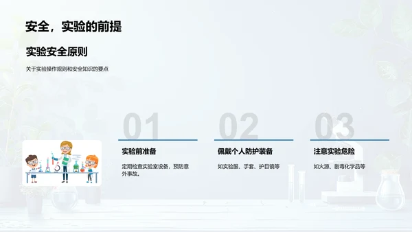 科学生活实验PPT模板