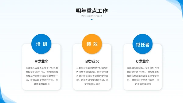 简约商务人力资源年终总结人事工作总结工作汇报述职ppt模板