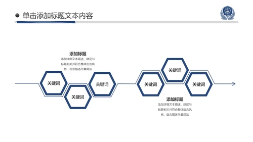 蓝色庄严公安警察工作汇报PPT模板