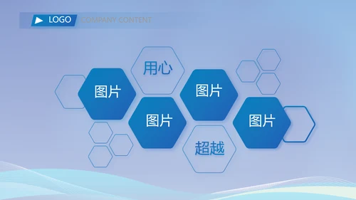 蓝色医疗生物医药科技公司动态PPT模板
