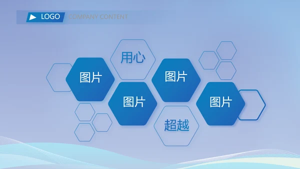 蓝色医疗生物医药科技公司动态PPT模板
