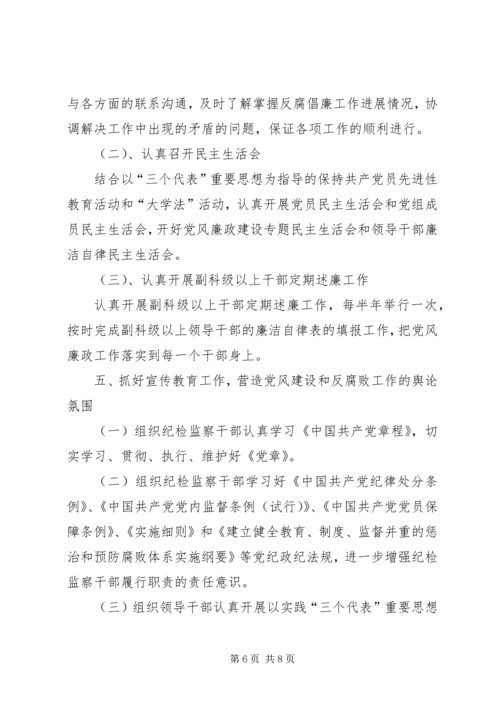 检察院党风廉政建设工作重点.docx