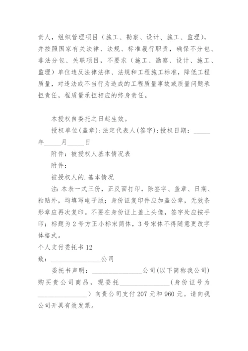 个人支付委托书.docx