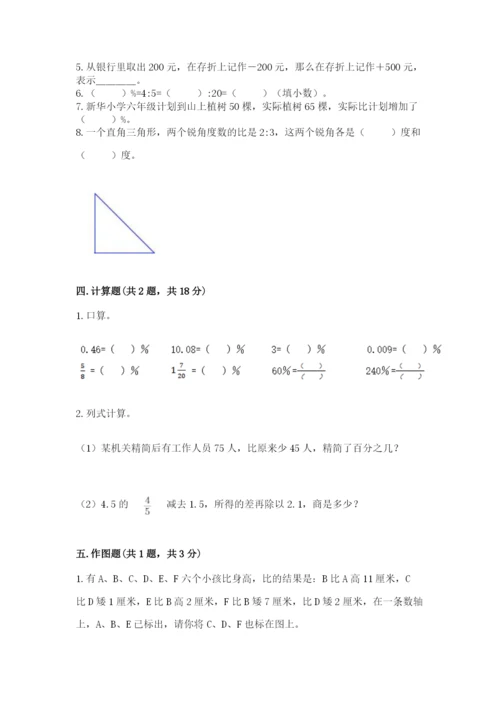 冀教版小学六年级下册数学期末综合素养测试卷附完整答案【精品】.docx