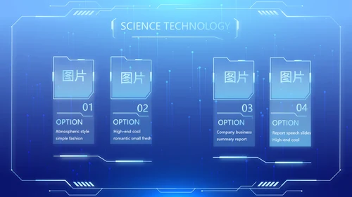 蓝色医疗科技信息化建设工作总结PPT