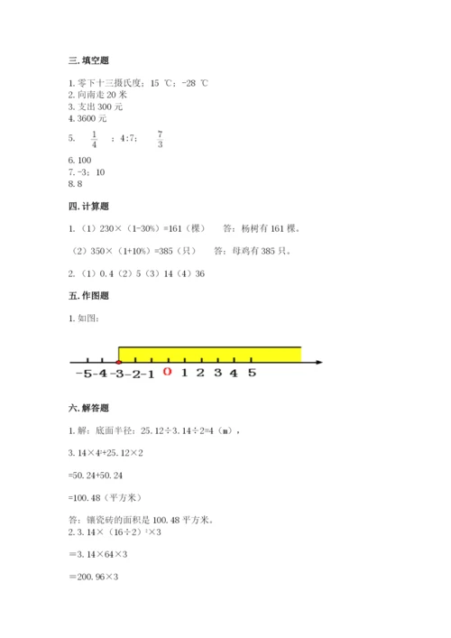 北京版六年级下册数学期末测试卷【夺冠系列】.docx