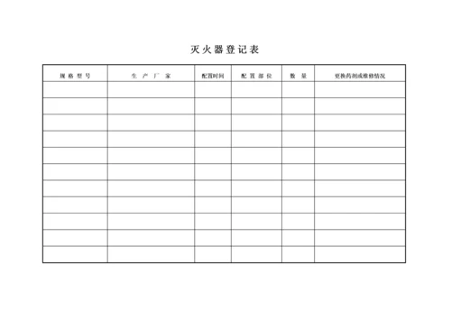 企业消防安全台帐(消防印刷7本台账)（DOC44页）.docx