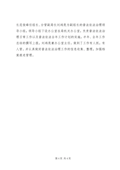 旅游局普法依法治理工作计划 (4).docx