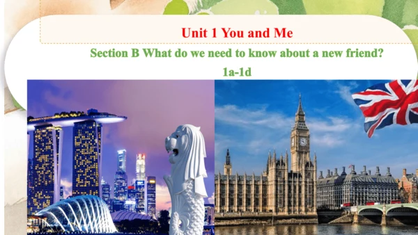 Unit 1  You and me  Section B（1a-1d)课件【人教版2024】英语七