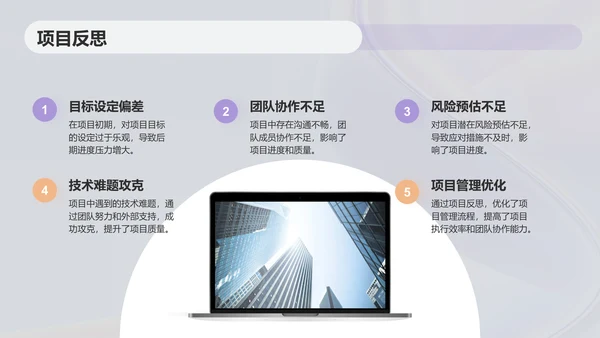 紫色简约风个人总结汇报PPT模板