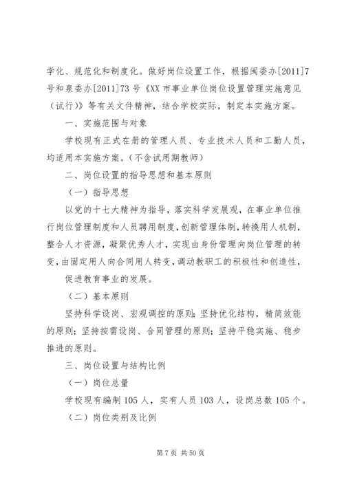 小学岗位设置实施方案.docx