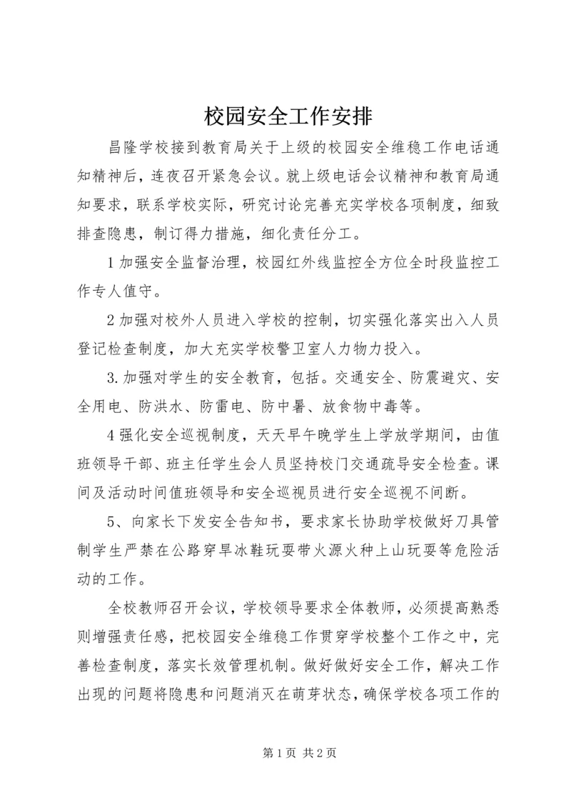 校园安全工作安排.docx
