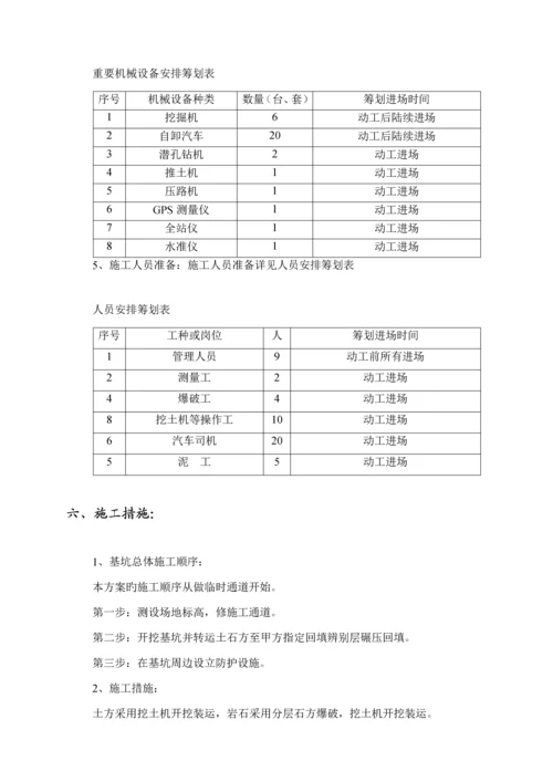 平场土石方开挖专项综合施工专题方案.docx