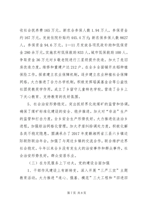 乡镇年度重点建设工作总结范文.docx