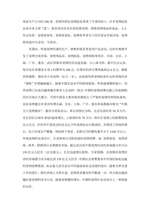 宠物家园创业综合计划书.docx