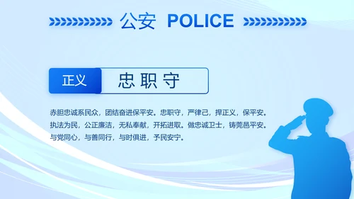 蓝色大气监狱警察工作总结汇报动态PPT模板
