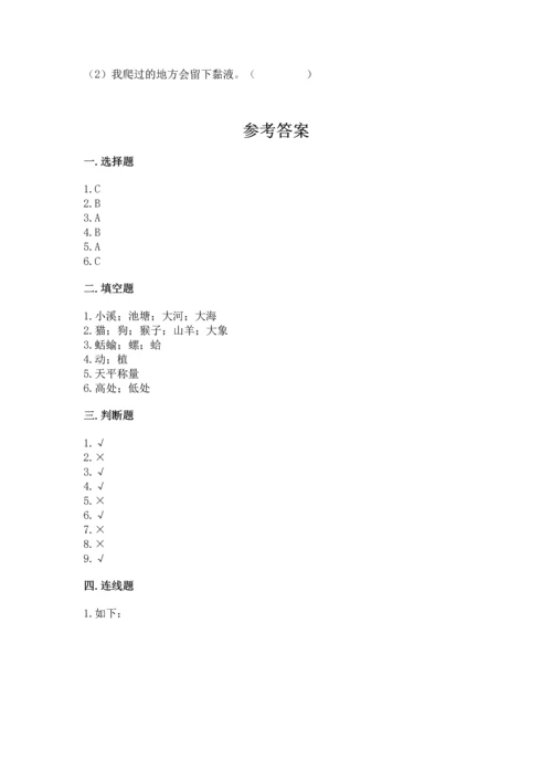 教科版一年级下册科学期末测试卷（全优）word版.docx