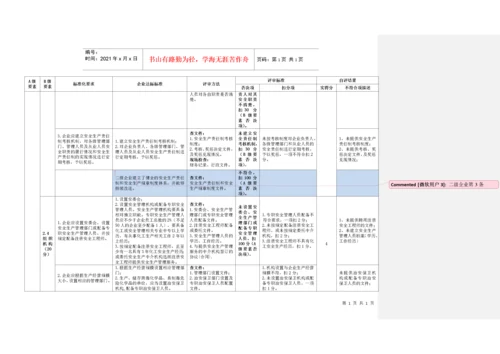 《危险化学品从业单位安全生产标准化评审标准》自评打.docx